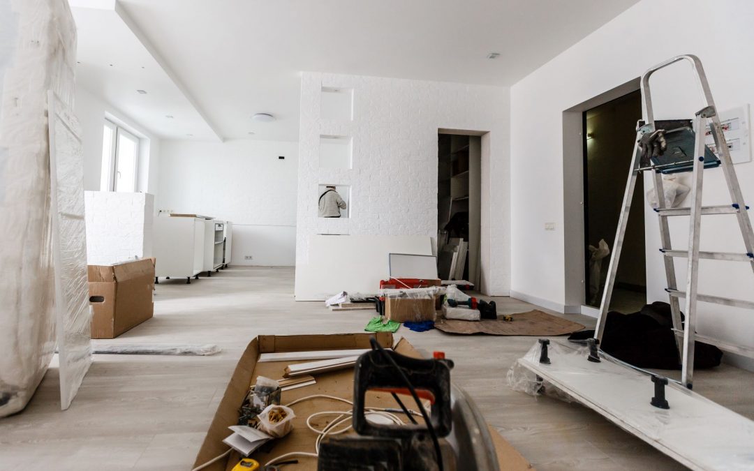 photograph of a home renovation in progress