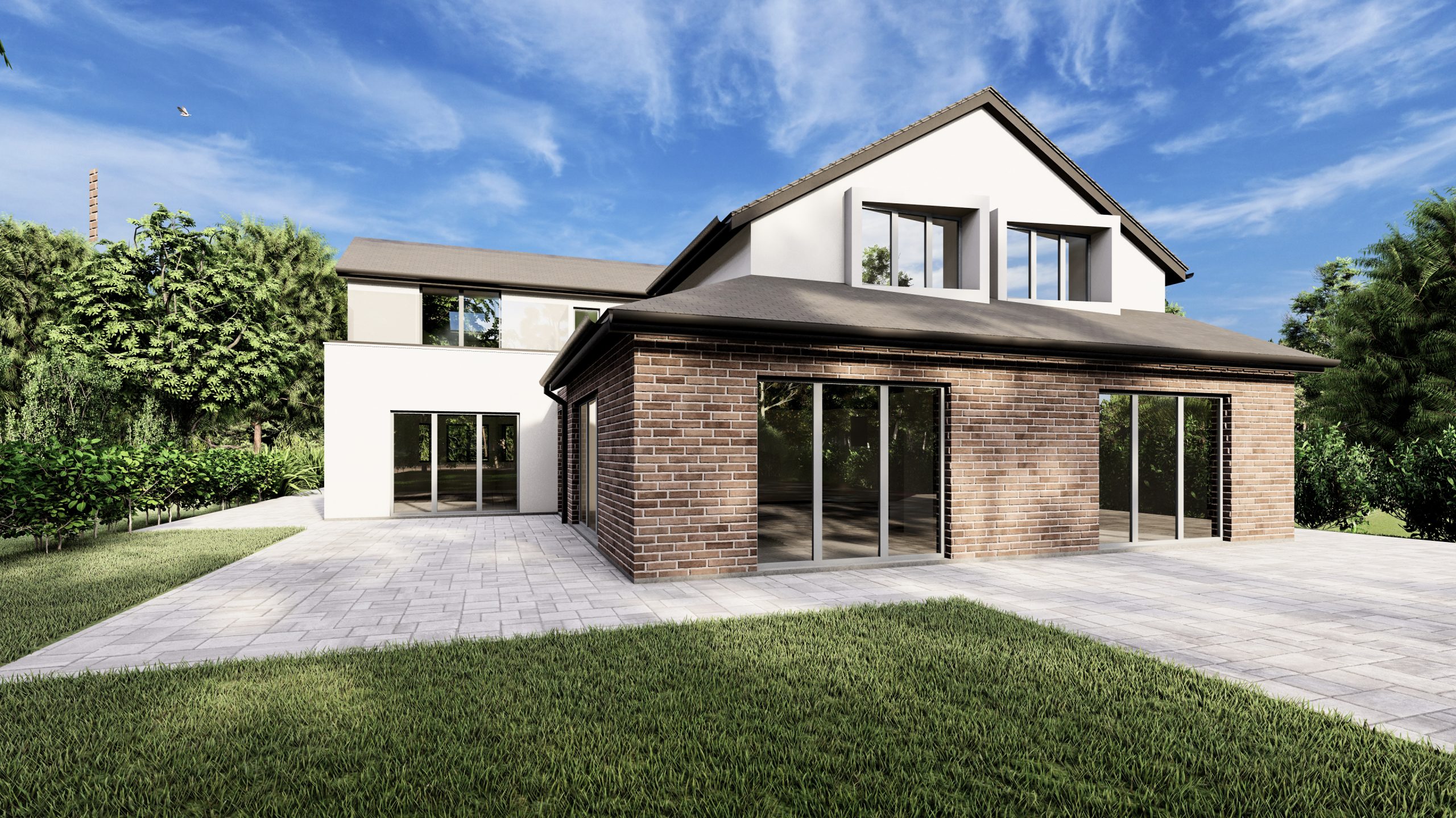 3d render from 2d floor plan created by home visuals