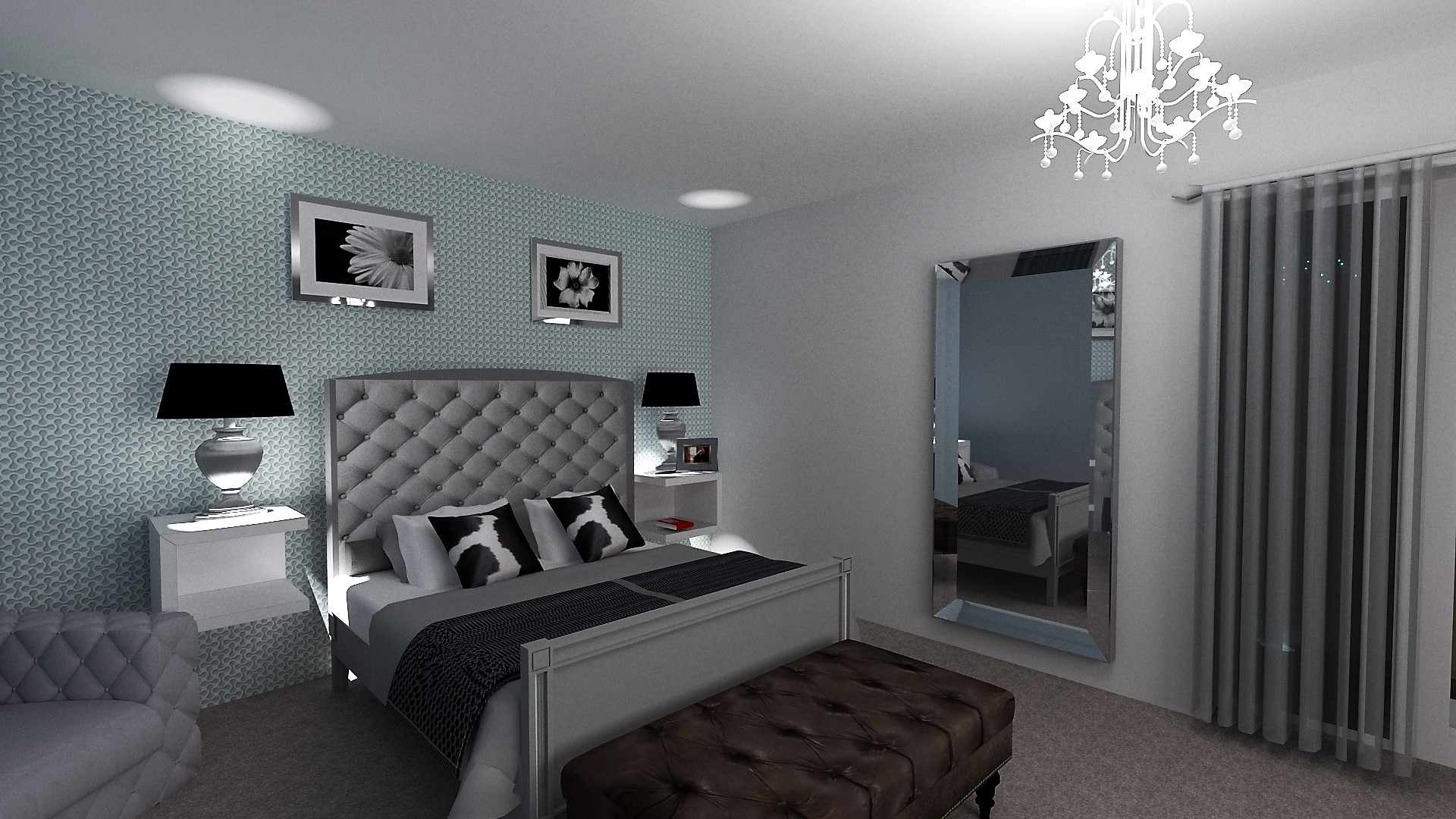 home visuals image of 3d visualisation of bedroom